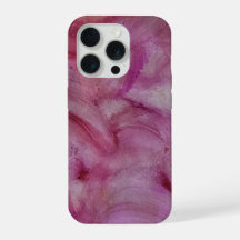 Capa de iPhone Abstrata - Redemoinho Rosa Suave