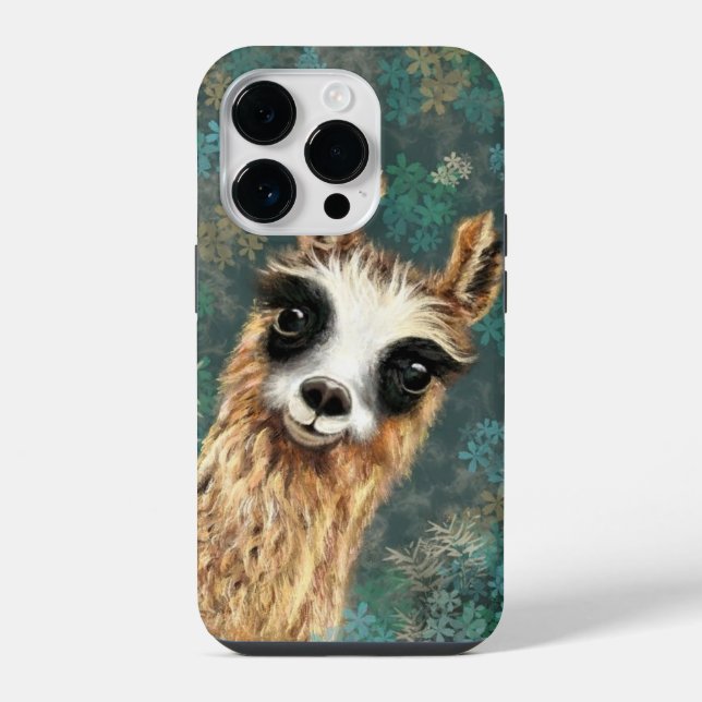 Capa de iPhone Alpaca Engraçada (Verso)
