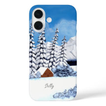 Capa de Iphone Apple Inverno Nevado Brilhante