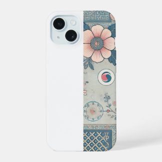 Capa de iPhone Arte Floral Coreana