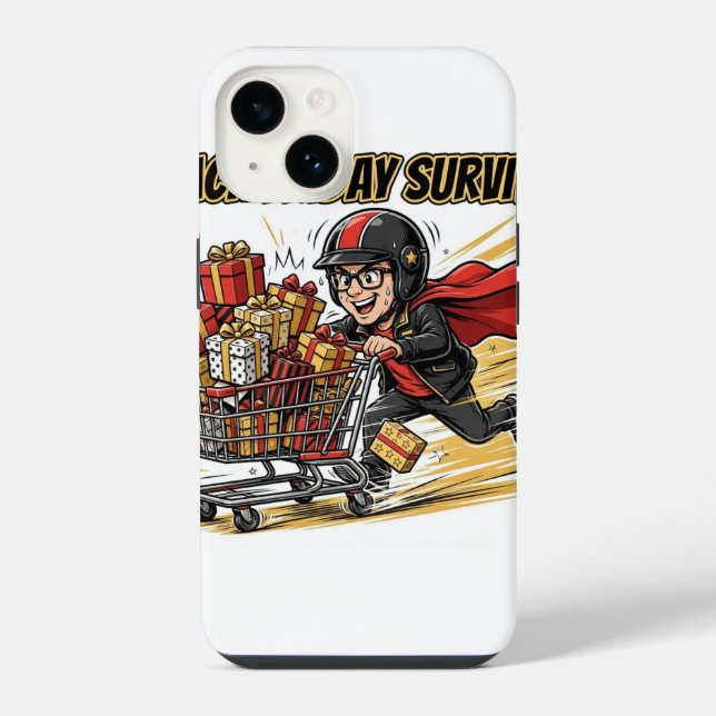 Capa de iPhone Black Friday Survivor (Verso)