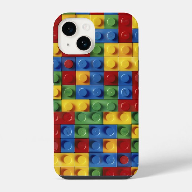Capa de iPhone Blocos Coloridos (Verso)