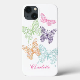 Capa de iPhone Borboleta Personalizável