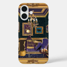 Capa de iPhone Boudoir Barroco Luxuoso Temático de
