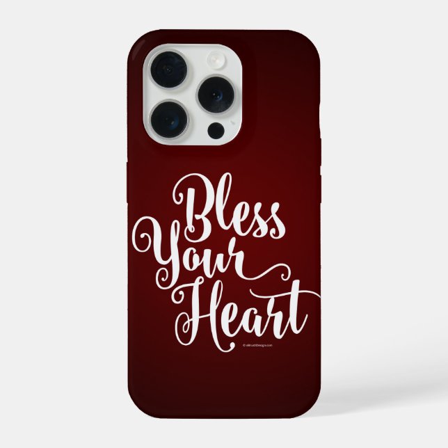 Capa de iPhone Case-Mate Bless Your Heart (Verso)