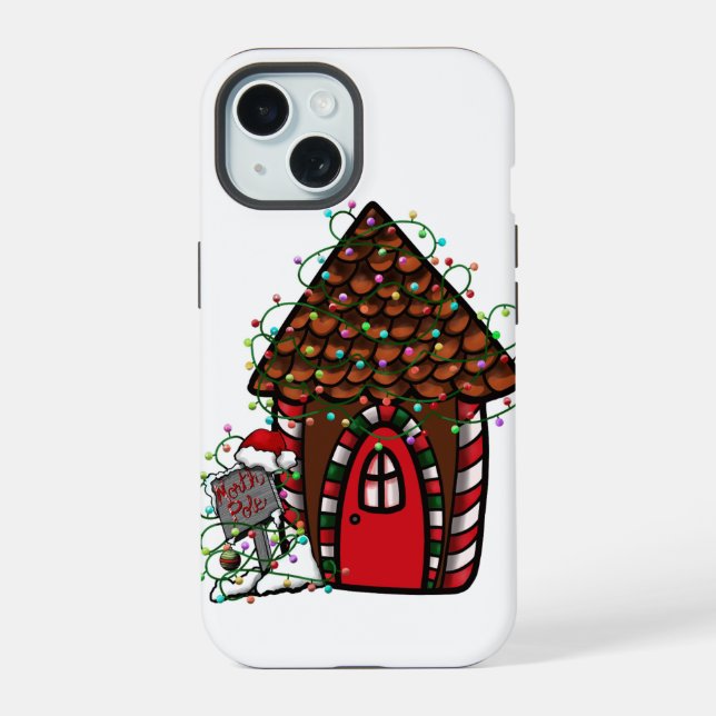 Capa de iPhone Case-Mate casa de pão de gengibre (Verso)
