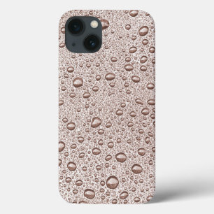Capa de iPhone Case-Mate com gotas de água em sépi