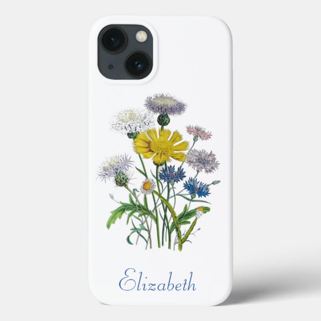 Capa de iPhone Case-Mate Cornflowers Personalizada (Verso)