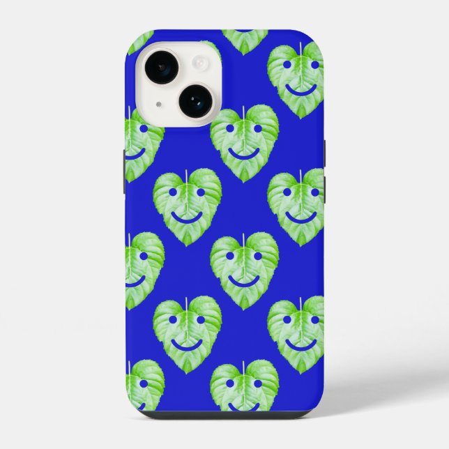 Capa de iPhone Case-Mate de folhas sorridentes fof (Verso)