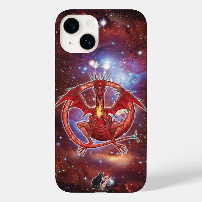 Capa de iPhone Case-Mate Pyrope Cosmic Dragon (Verso)