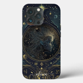 Capa de iPhone Case-Mate Virgem zodíaco preto e do