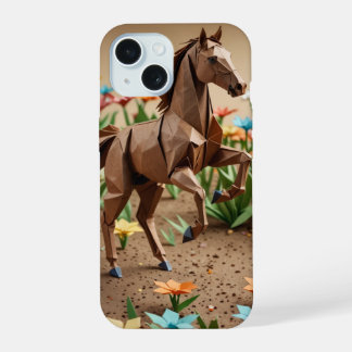 Capa de iPhone Cavalo Origami
