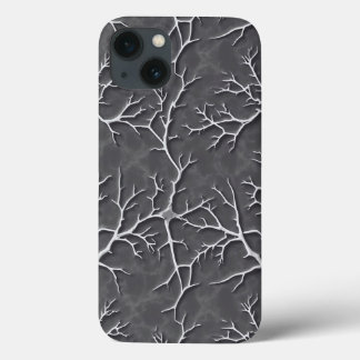 Capa de iPhone cinza escuro com Relevo Texturizado