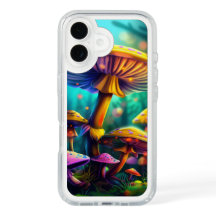 Capa de iPhone Cogumelos Coloridos Fantasia