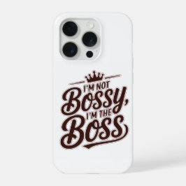 Capa de iPhone com Citação Divertida de Chefe – “E