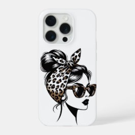 Capa de iPhone com Estampa de Leopardo para Menina