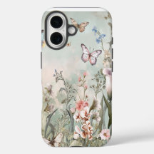 Capa de iPhone com flores.