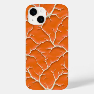 Capa de iPhone com Galho Rachado Laranja Design El