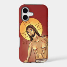 Capa de iPhone com ícone de Cristo - vários tamanh