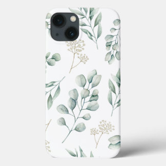 Capa de iphone com padrão de Eucalipto