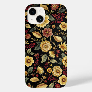 Capa de iphone com padrão de flora 