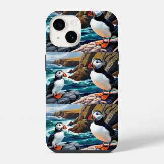 Capa de iPhone com Papagaios-do-mar Islandeses