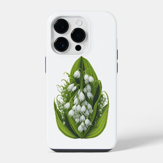 Capa de iPhone com Pintura de Lírios do Vale (Verso)