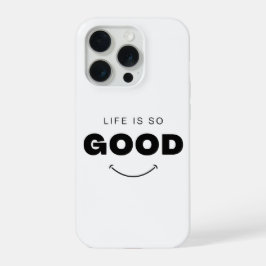 Capa de iPhone com rosto sorridente estético Life 