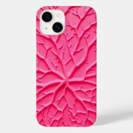 Capa de iPhone com Textura de Galho Rosa Bege para