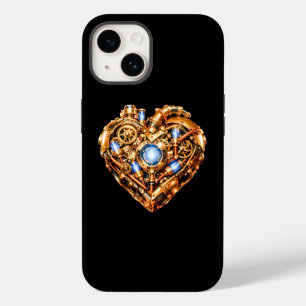 Capa de iPhone Coração Mecânico Intrincado Steampu