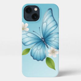 Capa de iPhone da borboleta azul
