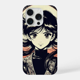 Capa de iPhone de Menina de Anime Retrô Manga Vint
