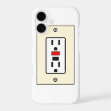 Capa de iPhone de tomada elétrica