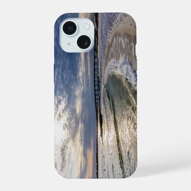 Capa de iPhone Destin Florida Ondas Noturnas (Verso)