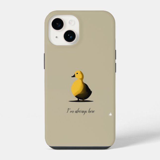 Capa de iPhone do Pato Encorajador (Verso)