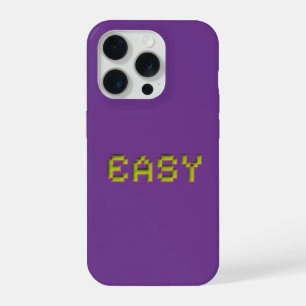 Capa de iPhone EASY Neon Pixel Art - Roxo 3D Jogos