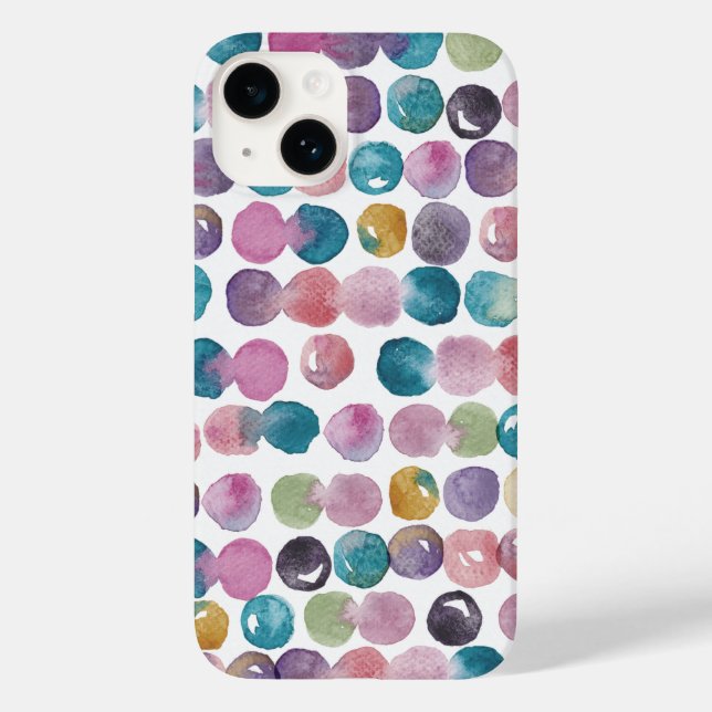 Capa de iPhone em Aquarela Calma – Design Artístic (Verso)
