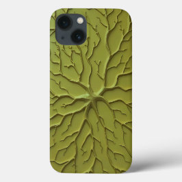 Capa de iPhone em Galho Orgânico Verde Oliva