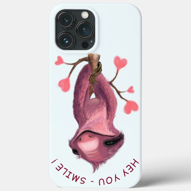 Capa de iPhone engraçada com Preguiça Divertida -  (Verso)