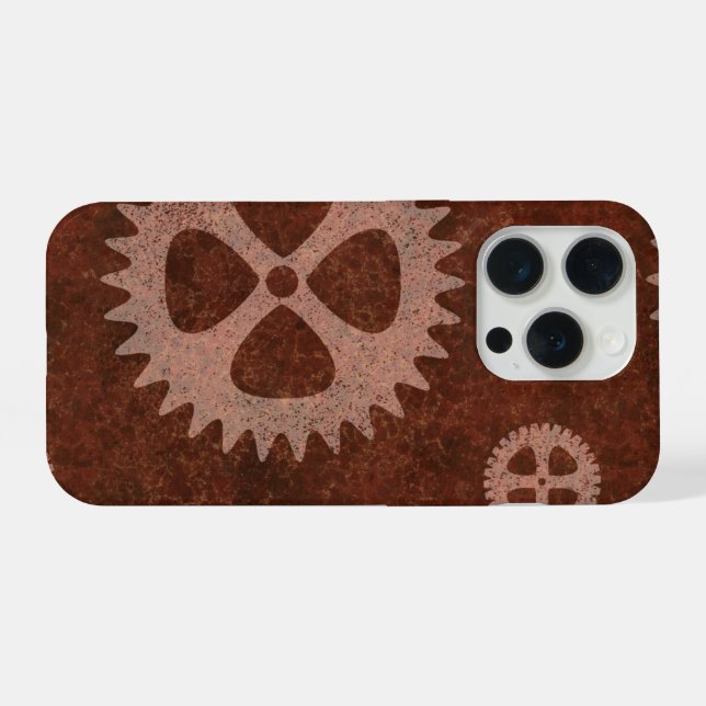 Capa de iPhone Engrenagem Steampunk (Verso Horizontal)