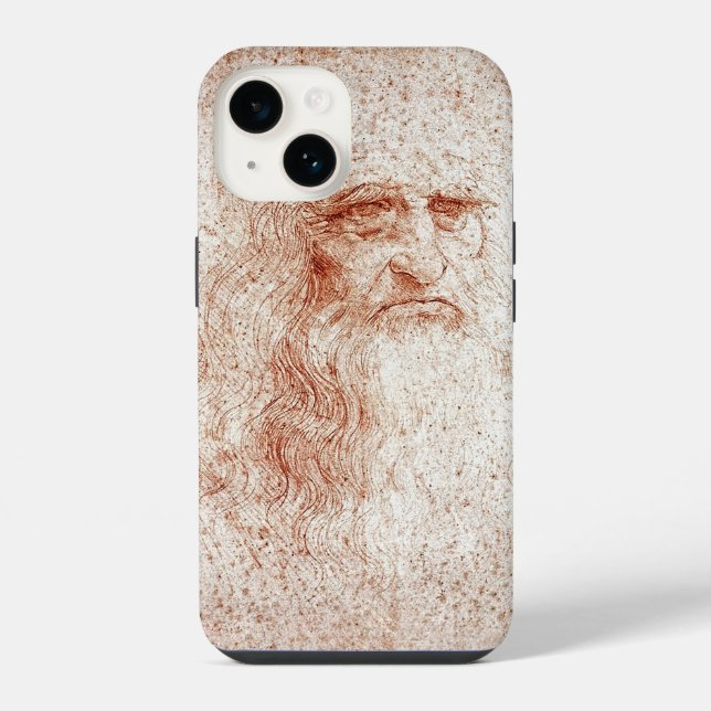 Capa de iPhone Esboço Gênio Leonardo da Vinci (Verso)