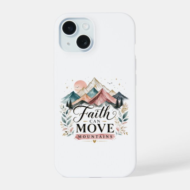 Capa de iPhone Fé Move Montanhas (Verso)