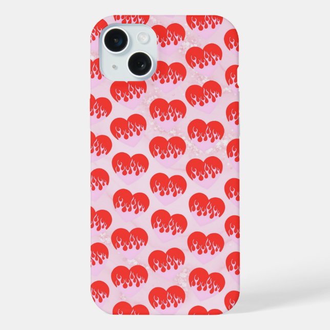 Capa de iPhone Fire Heart (Verso)
