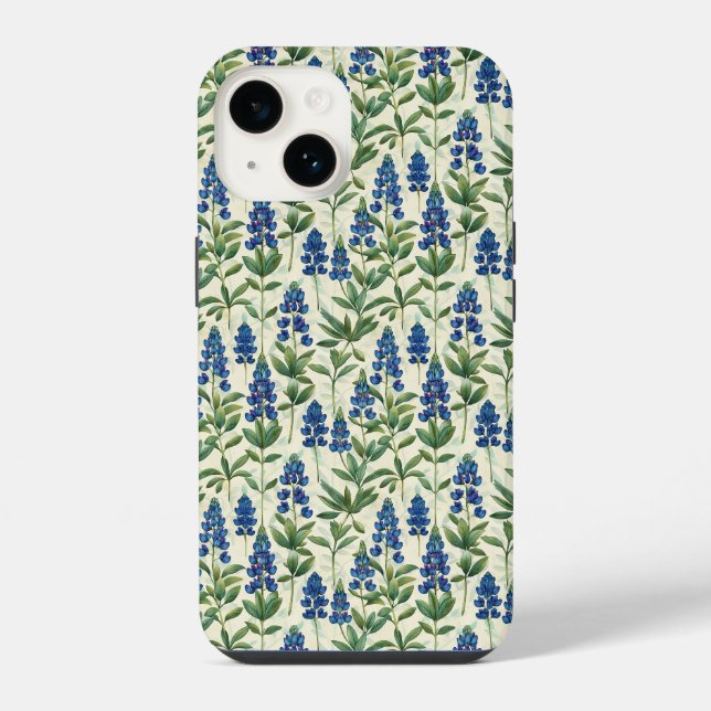 Capa de iPhone Flor de Texas Blue Bonnet (Verso)