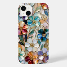 Capa de iPhone Floral Colorida Flores Pastel Doura