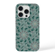 Capa de iPhone Floral de Inverno Snowflake
