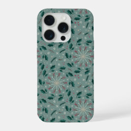 Capa de iPhone Floral de Inverno Snowflake