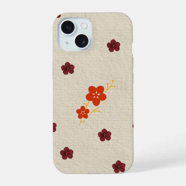 Capa de Iphone flores  (Verso)