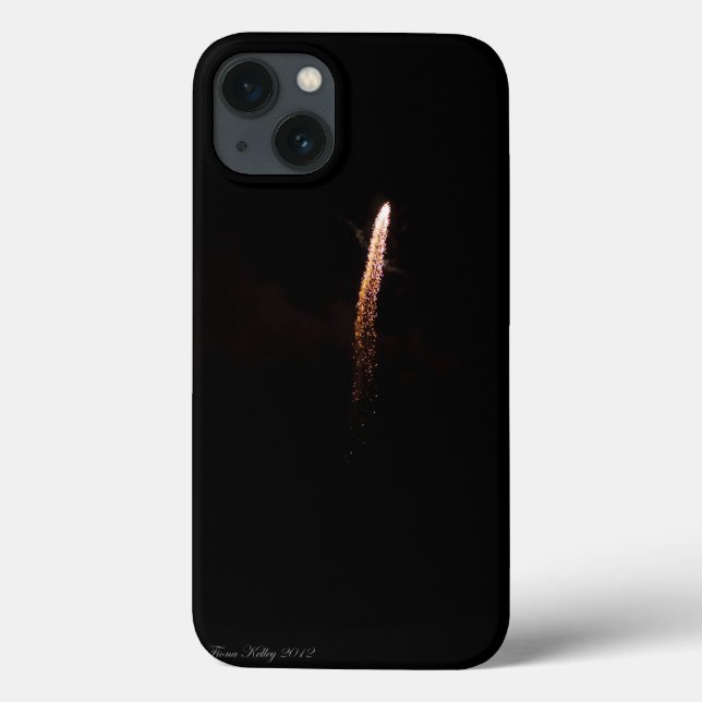 Capa de iPhone Fogo de Artifício Dourado (Verso)