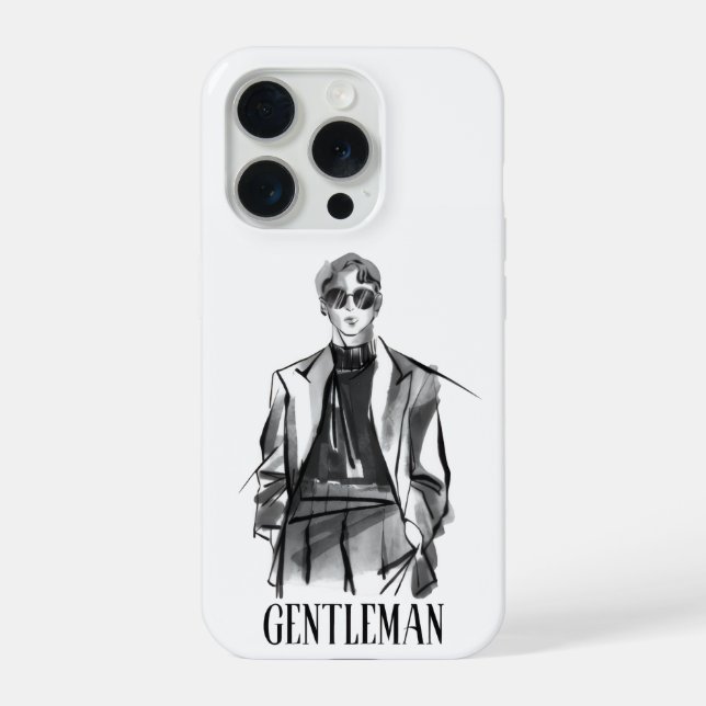 Capa de iPhone Gentleman Aesthetic (Verso)